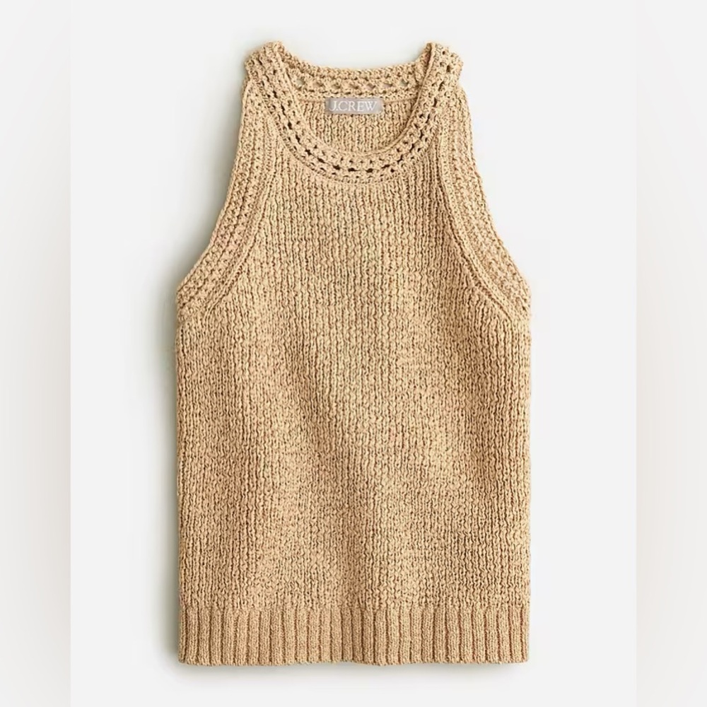 NWT J Crew Women’s high neck sweater tank, small